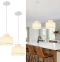 2-Tier Drum Pendant Lights 2 Pack