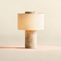 Travertine Cordless Touch Table Lamp 10 Inch