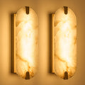 Alabaster Wall Sconces Set of Two 14.2"