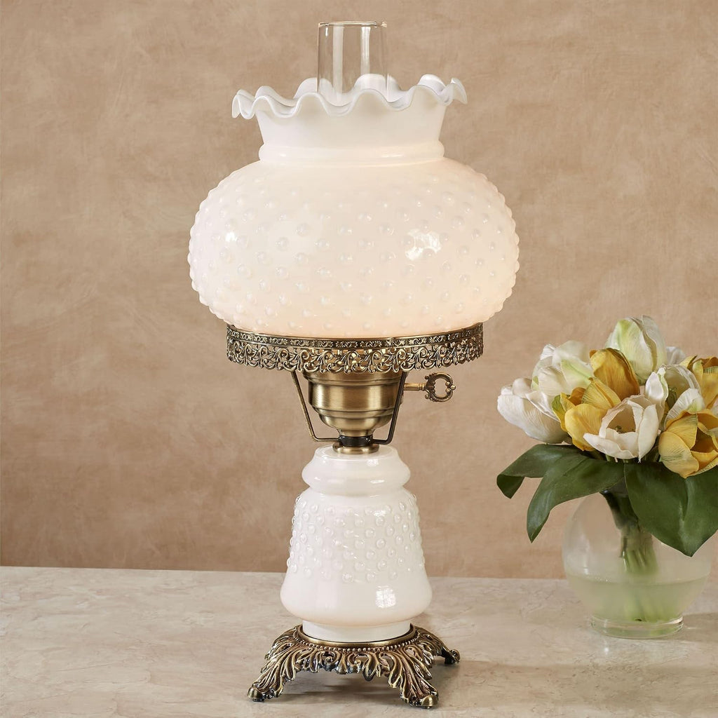 Touch of Class Hobnail Glass Table Lamp