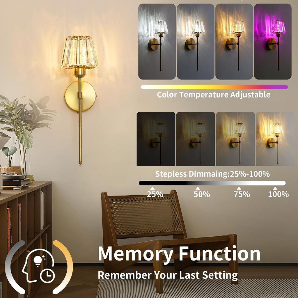 Wall Sconces Set of Two RGB
