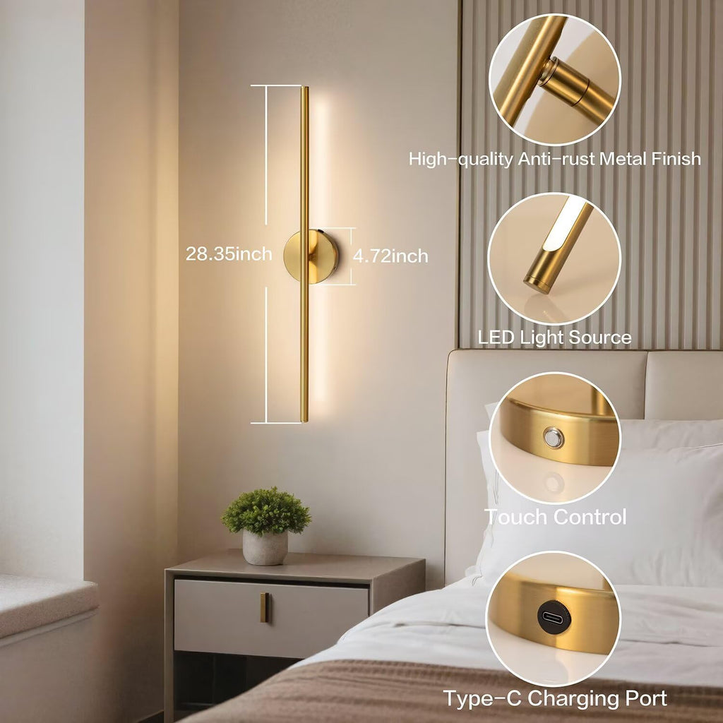 Wall Sconce Set of Two With Remote