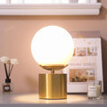 Gold Globe Frosted Glass Table Lamp