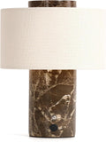 Cordless Marble Touch Table Lamp Dark Brown
