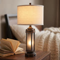 Farmhouse Frosted Glass Table Lamp