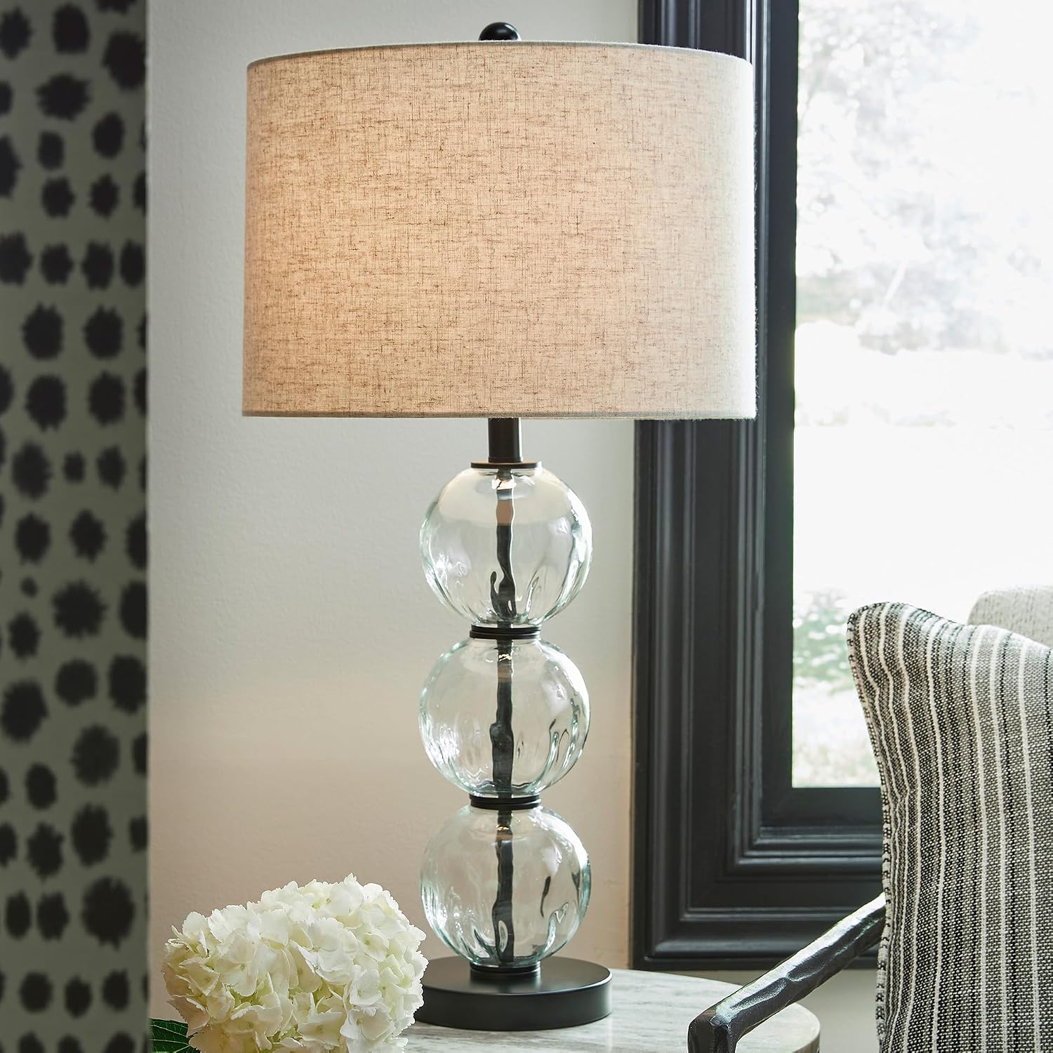 by Ashley Glass Table Lamp Set of 2