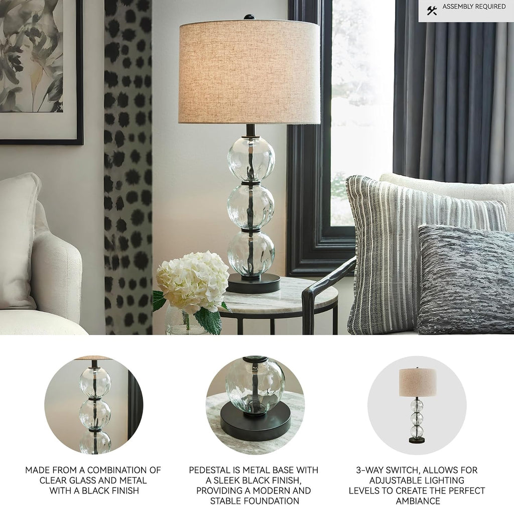 by Ashley Glass Table Lamp Set of 2