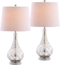 Mercury Silver Glass Table Lamp Set of 2